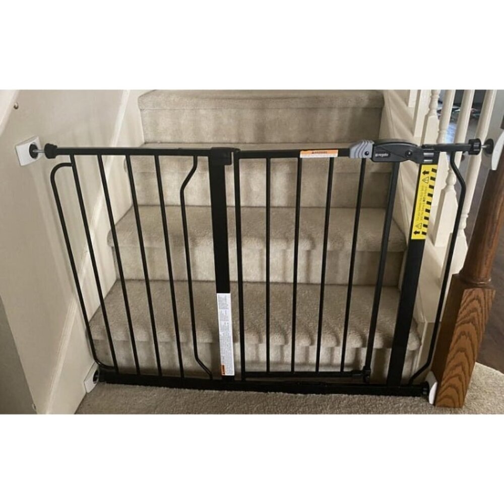 Extra Wide Baby Gate 49-Inch Expandable w/ Extensions